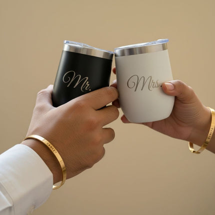 Everyday Mr & Mrs Combo – Bracelet + Tumblers Gift Set - Foundation Gift