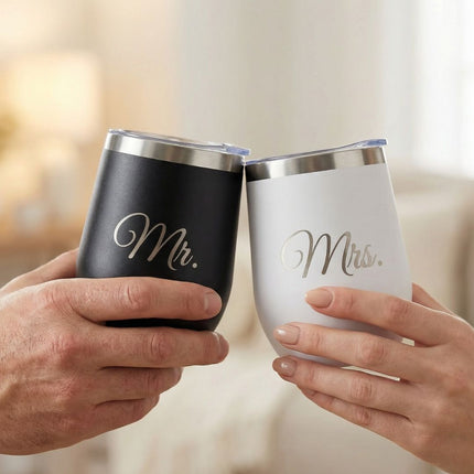 Everyday Mr & Mrs Combo – Bracelet + Tumblers Gift Set - Foundation Gift