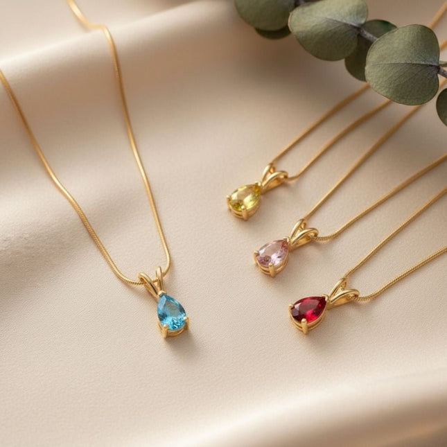 Facet Cut Birthstone Necklace - Foundation Gift