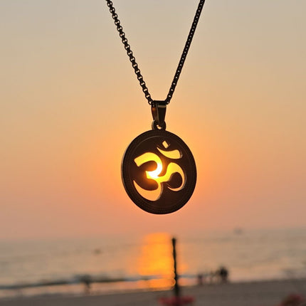 Gold Om Pendant - Spiritual Gift For Your Loved Ones - Foundation Gift