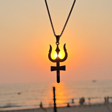 Gold Trishul Pendant - Best Gift for Shiv Bhakt - Foundation Gift
