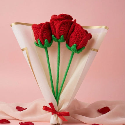 Handmade Crochet Rose: Symbol of Eternal Love - Foundation Gift