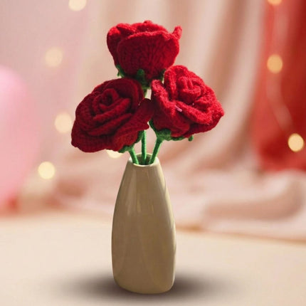 Handmade Crochet Rose: Symbol of Eternal Love - Foundation Gift
