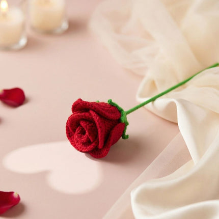 Handmade Crochet Rose: Symbol of Eternal Love - Foundation Gift