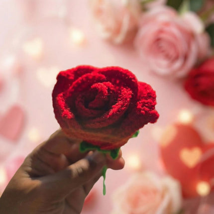 Handmade Crochet Rose: Symbol of Eternal Love - Foundation Gift