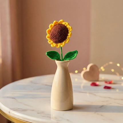 Handmade Crochet Sunflower: Eternal Floral Gift - Foundation Gift