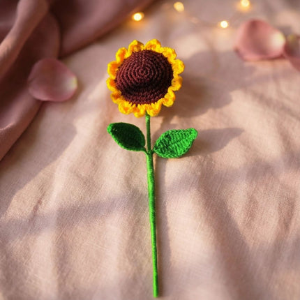 Handmade Crochet Sunflower: Eternal Floral Gift - Foundation Gift