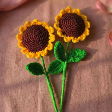 Handmade Crochet Sunflower: Eternal Floral Gift - Foundation Gift