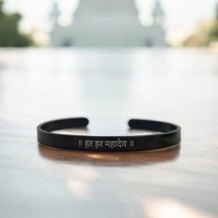 Har Har Mahadev Spiritual Bracelet - Religious Gift For Shiv Bhakt - Foundation Gift