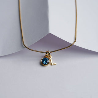 Initial Birthstone Necklace | New Launch - Foundation Gift