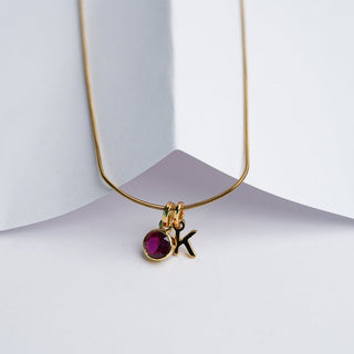 Initial Birthstone Necklace | New Launch - Foundation Gift