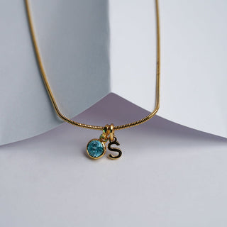 Initial Birthstone Necklace | New Launch - Foundation Gift