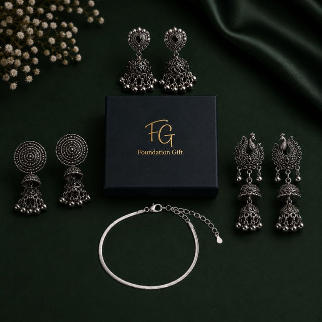 Jhumka & Snake Anklet Gift Set - Foundation Gift