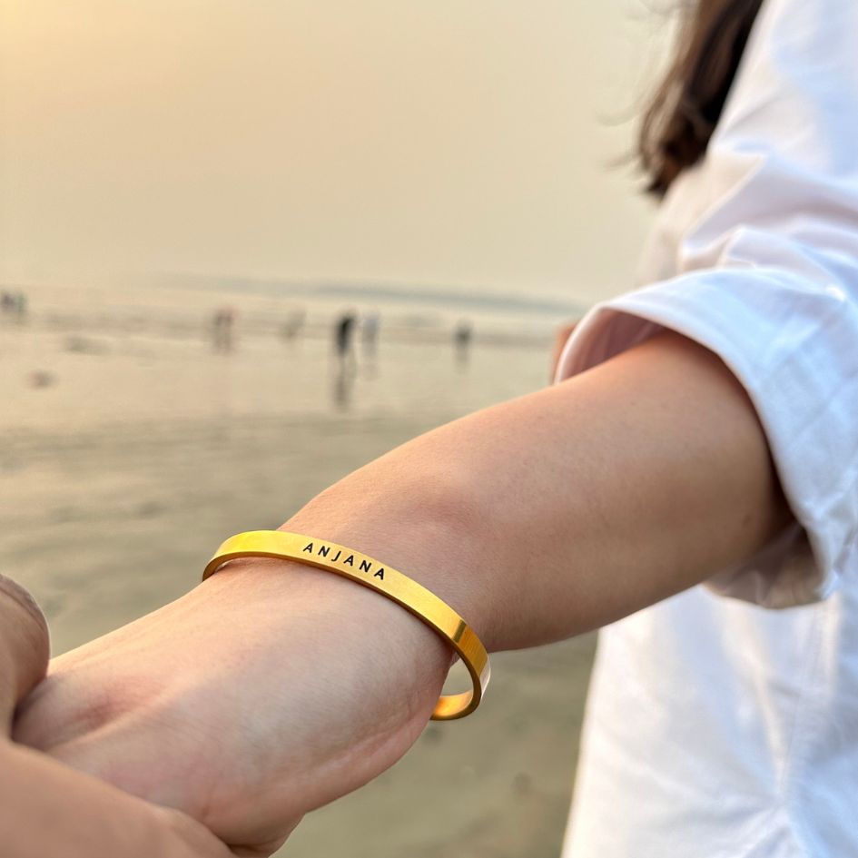 Personalised classic bracelet - Raksha bandhan gift for younger sister