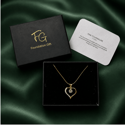 Lustre Heart Birthstone Necklace - Foundation Gift