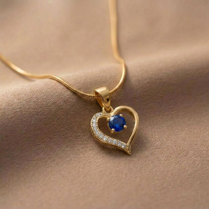 Lustre Heart Birthstone Necklace - Foundation Gift
