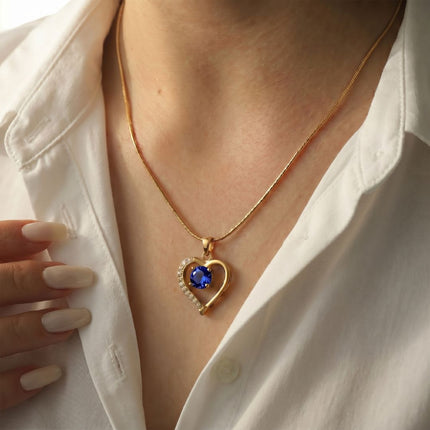 Lustre Heart Birthstone Necklace - Foundation Gift