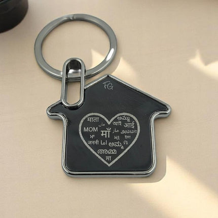 Maa's Love House Keychain - Unique Gift For Your Mother - Foundation Gift