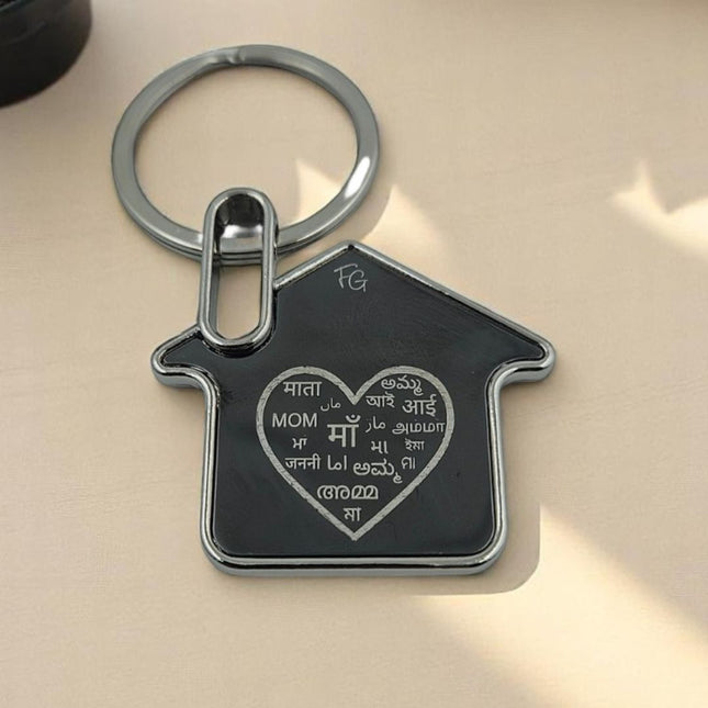 Maa's Love House Keychain - Unique Gift For Your Mother - Foundation Gift