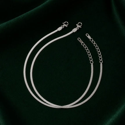 Minimal Snake Chain Anklet - Foundation Gift