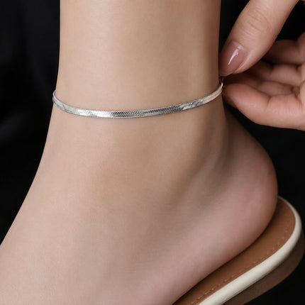 Minimal Snake Chain Anklet - Foundation Gift