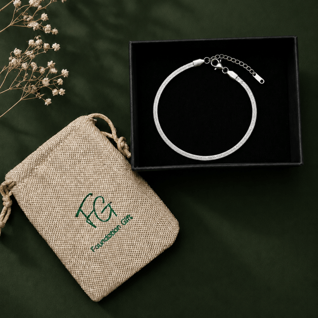 Minimal Snake Chain Anklet - Foundation Gift
