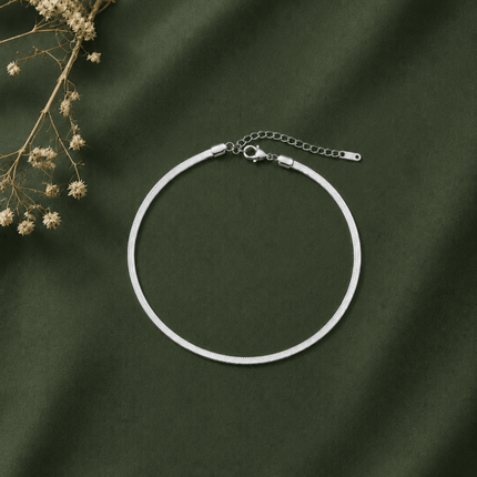 Minimal Snake Chain Anklet - Foundation Gift
