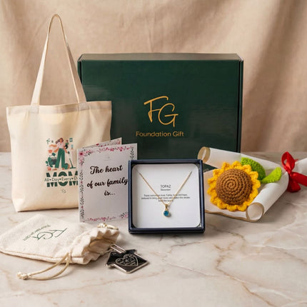 Mom Gift Hamper: 3 Heartfelt Sets - Foundation Gift