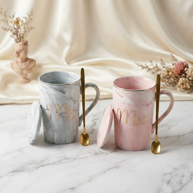 Mr & Mrs Ceramic Mug Set - Foundation Gift