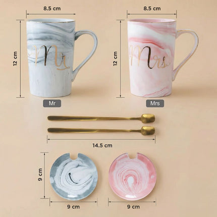 Mr & Mrs Ceramic Mug Set - Foundation Gift