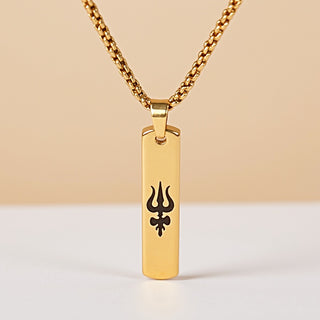 Trishul Tag Necklace of Lord Shiva| For Men