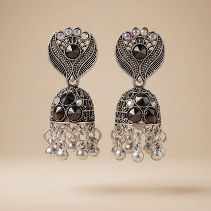 Oxidised Chandbali Jhumka Set - Foundation Gift