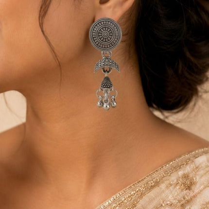 Oxidised Chandbali Jhumka Set - Foundation Gift