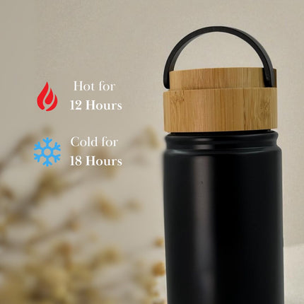 Personalised Bamboo Sip Bottle: Custom Engraved Hydration Gift - Foundation Gift