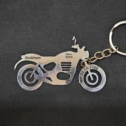 Personalised Bike Keychain | Royal Enfield - Foundation Gift