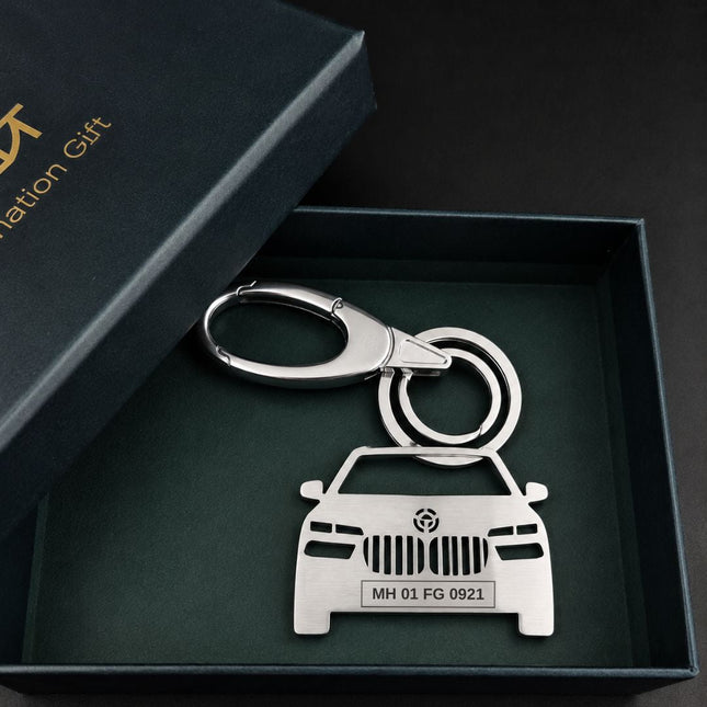 Personalised BMW 7 Series Keychain – Custom Car Accessory - Foundation Gift