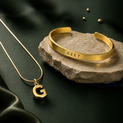 Personalised Bracelet & Bubble Necklace Gift Set - Foundation Gift