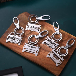 Personalised Car Keychain - Custom Gift for Car Enthusiasts - Foundation Gift