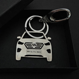 Personalised Car Keychain | Hyundai Creta - Foundation Gift