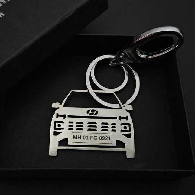 Personalised Car Keychain | Hyundai Exter - Foundation Gift