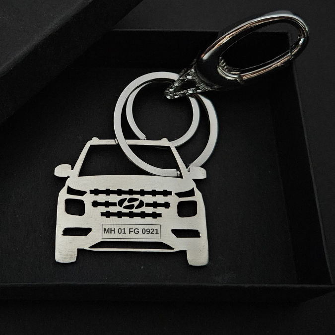 Personalised Hyundai Venue Car Keychain – Foundation Gift
