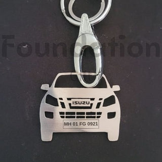 Personalised Car Keychain | Isuzu D - Max - Foundation Gift