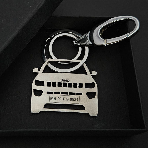 Personalised Jeep Compass Keychain - Custom 4x4 Gift – Foundation Gift