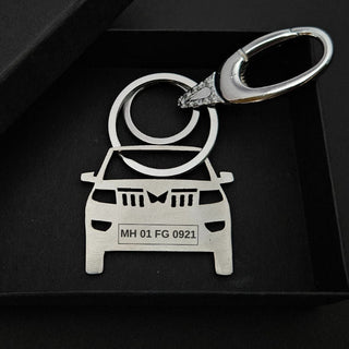 Personalised Car Keychain | Mahindra Bolero Neo (New Logo) - Foundation Gift