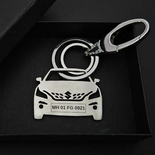 Personalised Car Keychain | Maruti Suzuki Baleno New - Foundation Gift