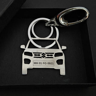 Personalised Car Keychain | Maruti Suzuki Brezza | 2020 - 2022 - Foundation Gift