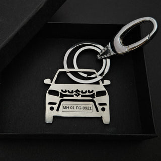 Personalised Car Keychain | Maruti Suzuki Brezza - Foundation Gift