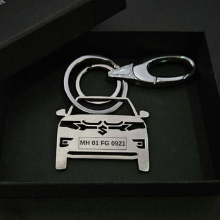 Personalised Car Keychain | Maruti Suzuki Brezza New - Foundation Gift