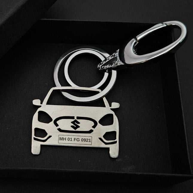 Personalised Car Keychain | Maruti Suzuki Swift 2018 - Foundation Gift