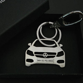 Personalised Car Keychain | Mercedes Sedan - Foundation Gift